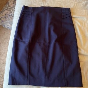 Express Pintuck Pencil Skirt Navy Blue NWT
